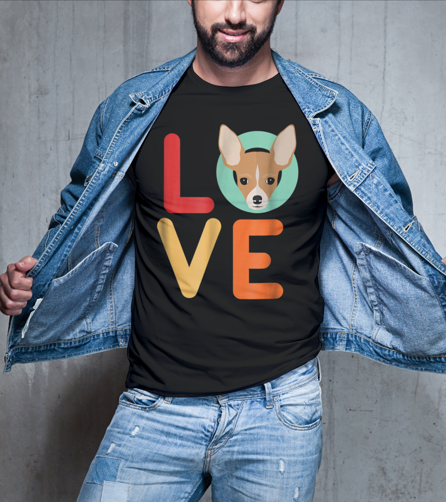 Love Chihuahua Dog Animal Lover Puppies Mom Dad T-Shirt