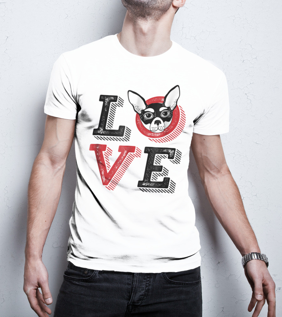 I Love Chihuahua Puppies Mom And Dad 17 Love T-Shirt