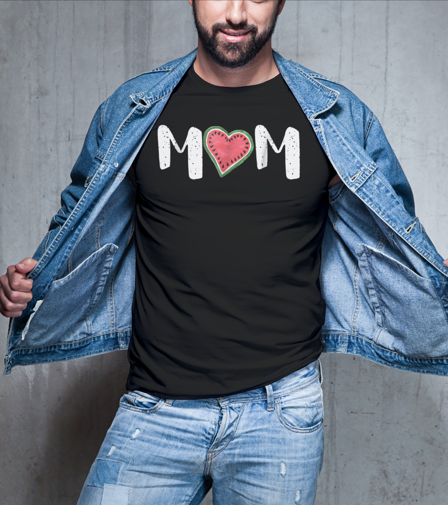 Mom Heart Watermelon T-Shirt