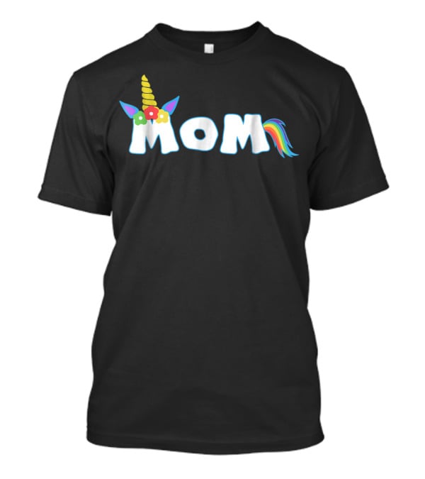 Unicorn Mom Colorful Birthday T-Shirt
