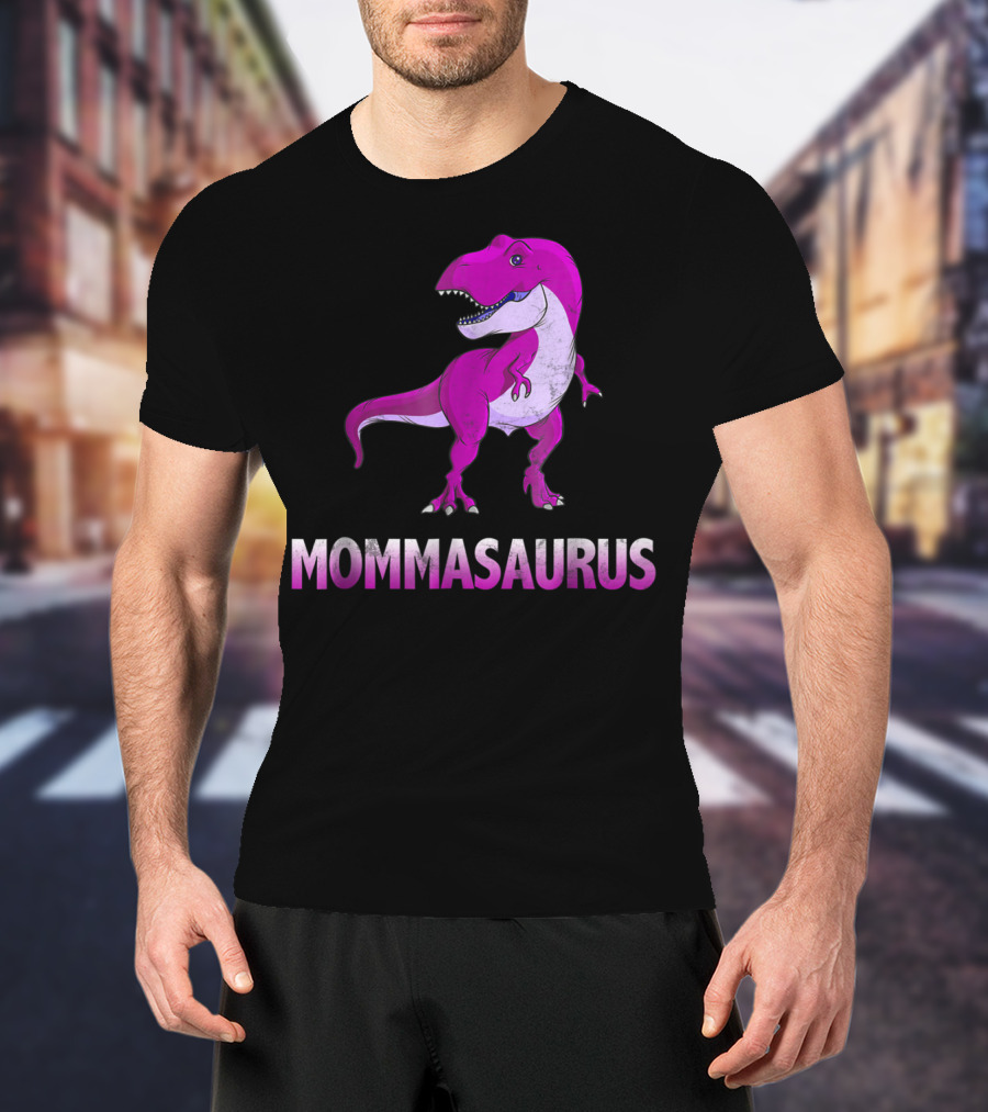 MOMMASAURUS Pink TRex Mother Momma TRex T-Shirt