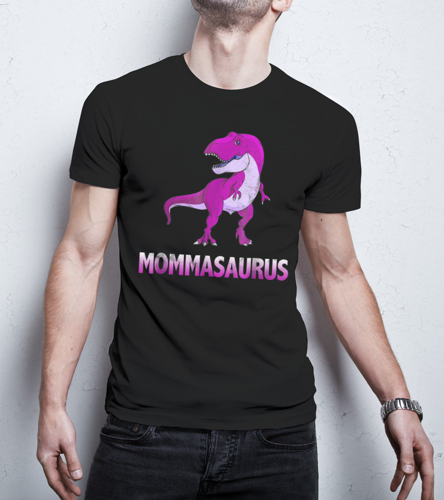 MOMMASAURUS Pink TRex Mother Momma TRex T-Shirt