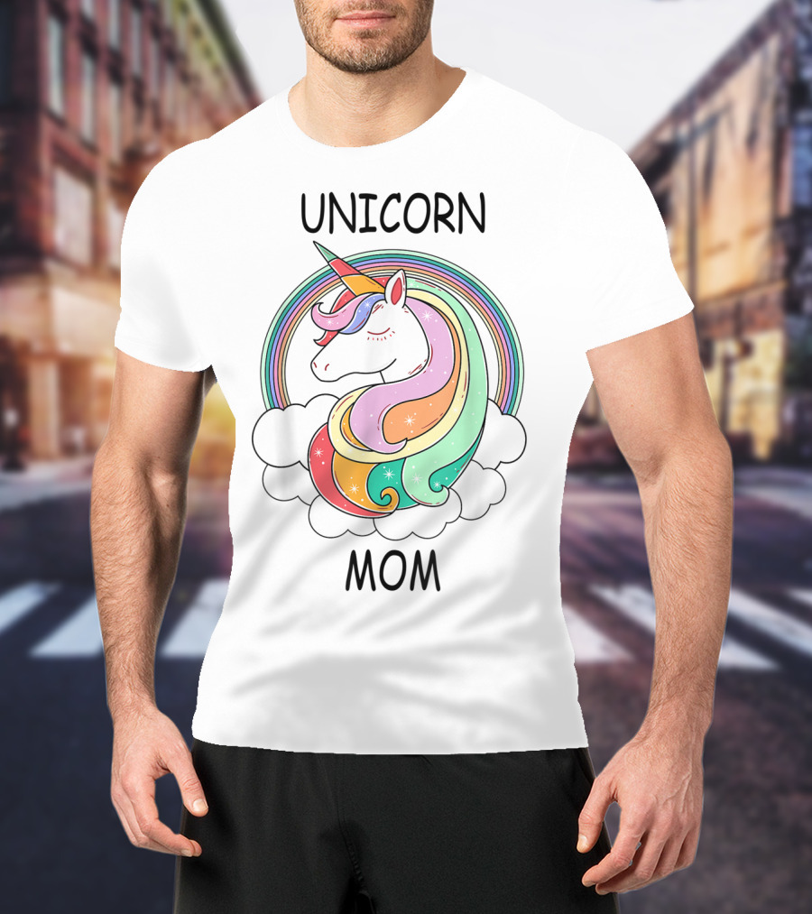 Unicorn Mom Cute Funny Rainbow Unicorn T-Shirt