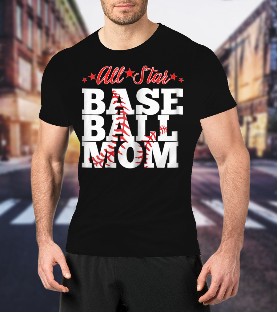 All Star Baseball Mom T-Shirt