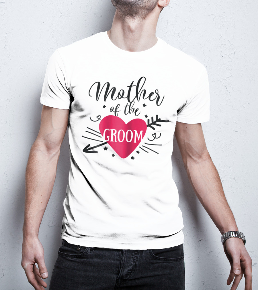 Mother Of The Groom Romantic Heart T-Shirt