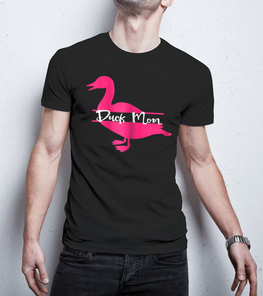 Duck Mom Rouen Pekin Duck Pink T-Shirt
