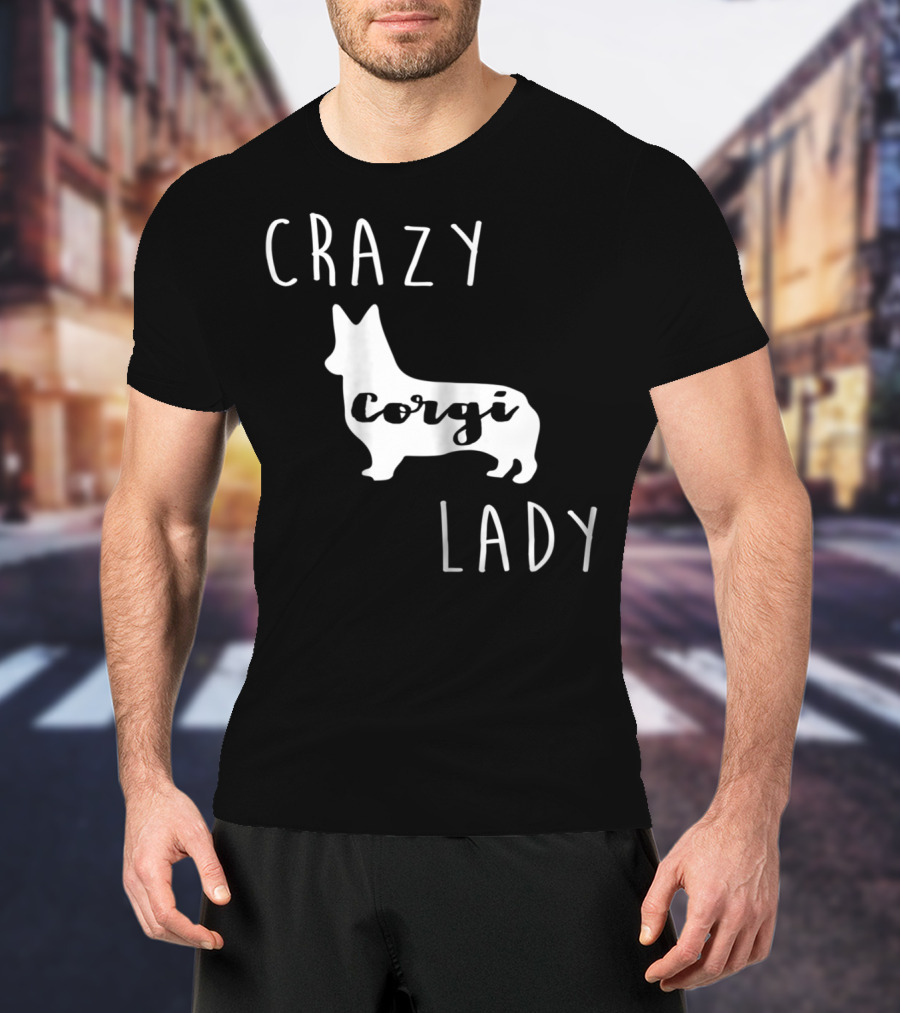Crazy Corgi Lady T-Shirt