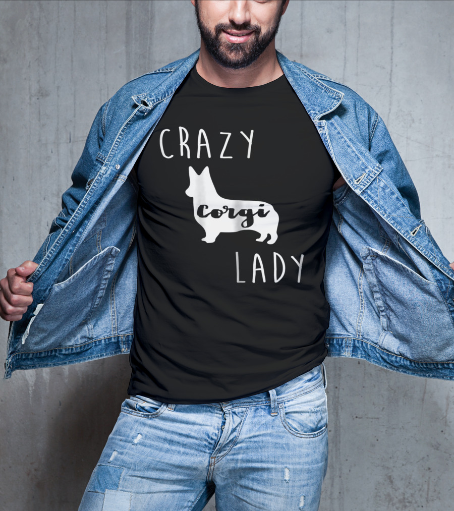 Crazy Corgi Lady T-Shirt