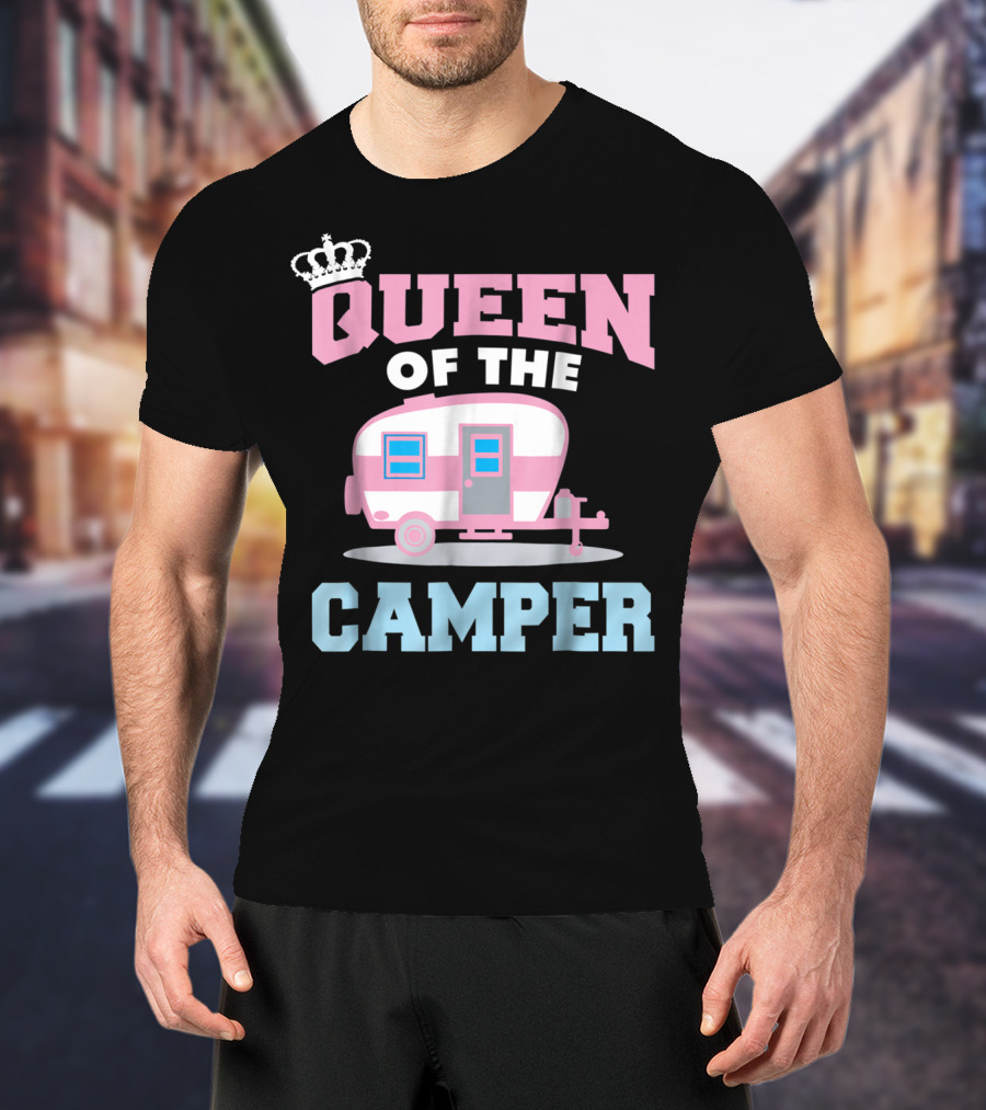 Queen Of The Camper Funny RV Camping 8 T-Shirt
