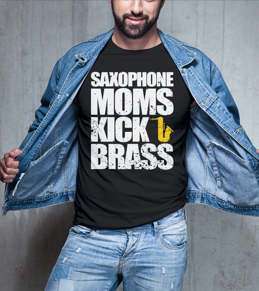 Saxophone Moms Kick Brass T-Shirt