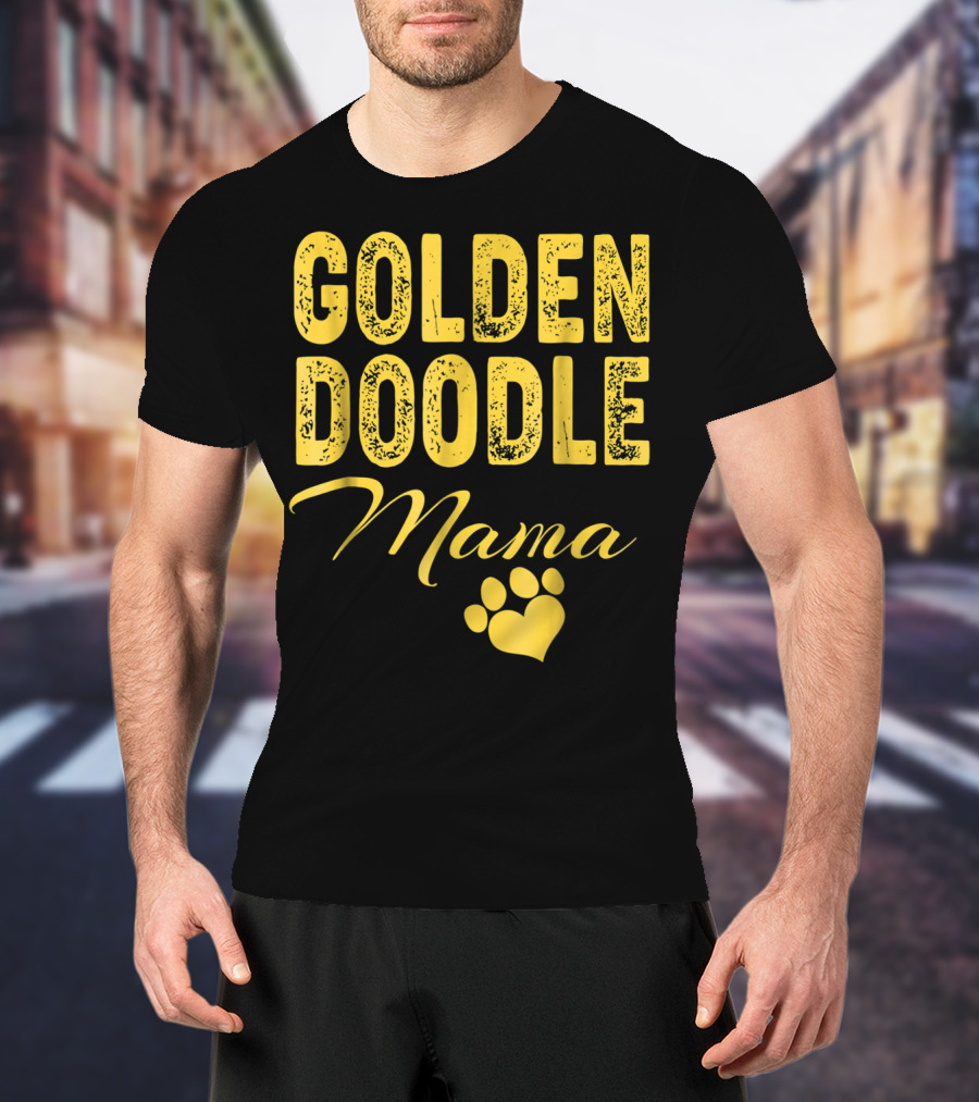 Goldendoodle Mama Paw Print Fun Idea8 T-Shirt