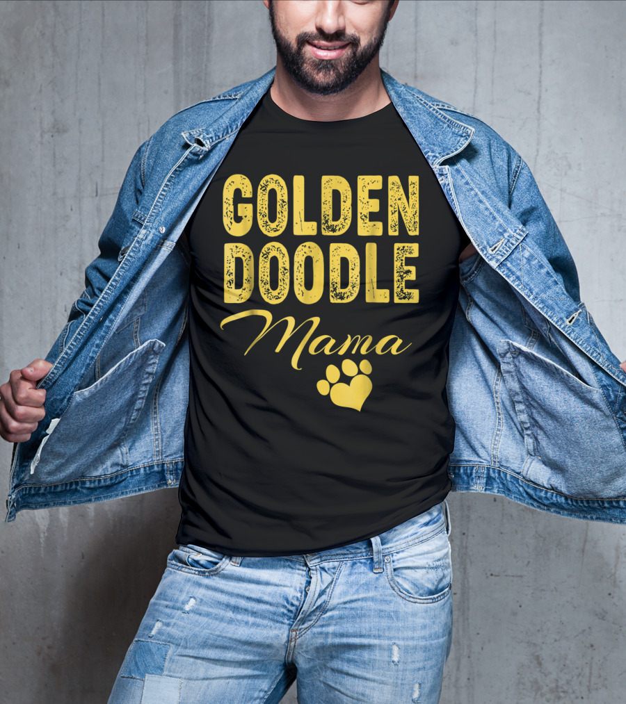 Goldendoodle Mama Paw Print Fun Idea8 T-Shirt