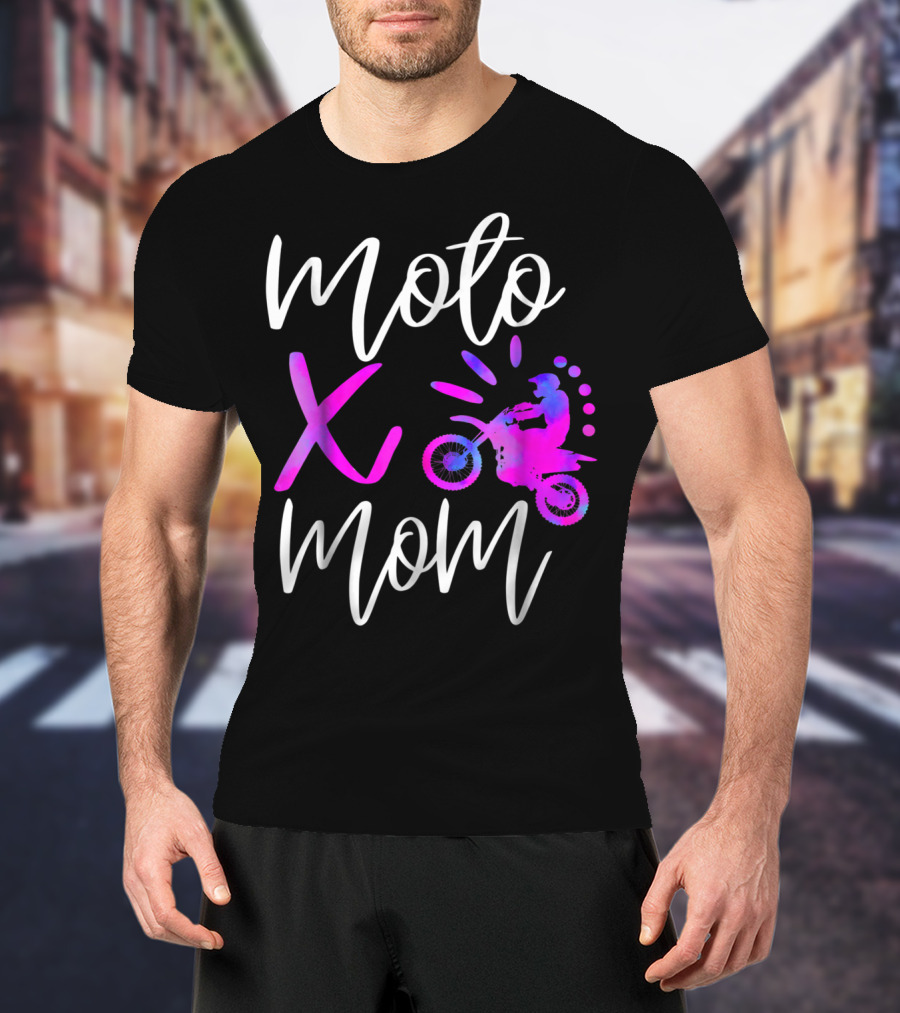 Moto X Mom Cute Motocross Dirtbike Mom T-Shirt