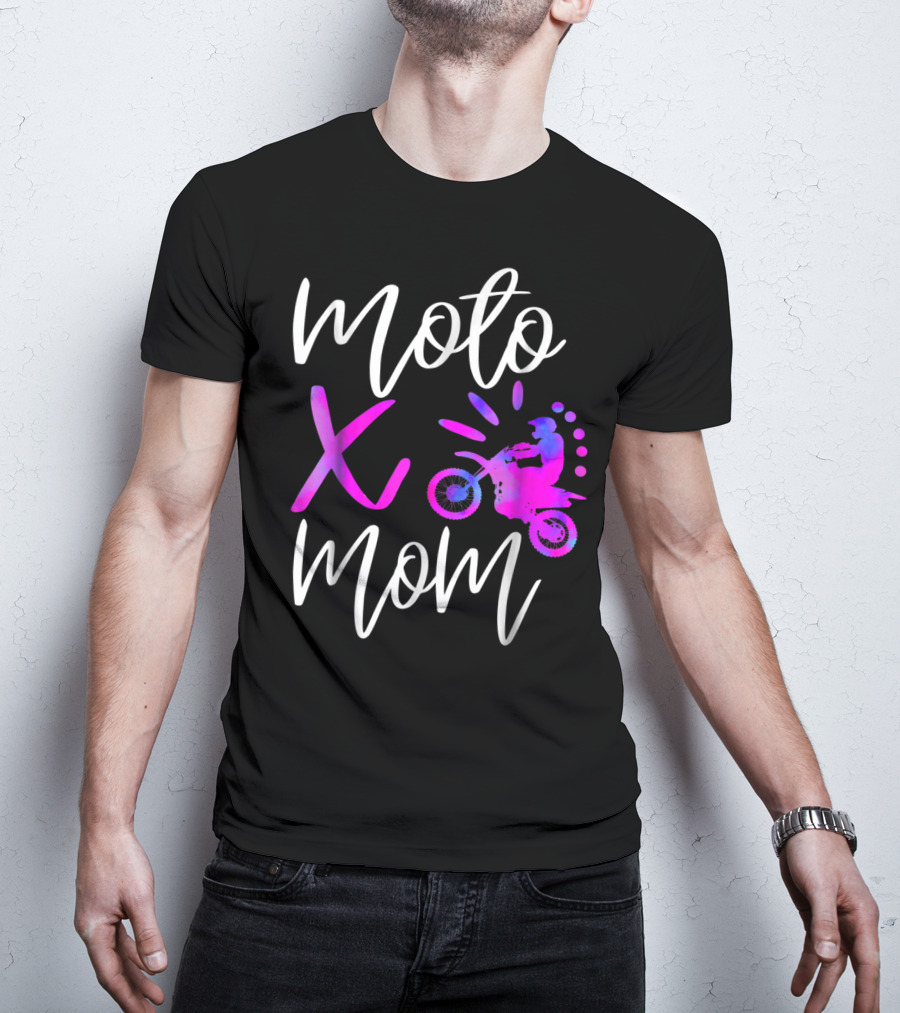 Moto X Mom Cute Motocross Dirtbike Mom T-Shirt