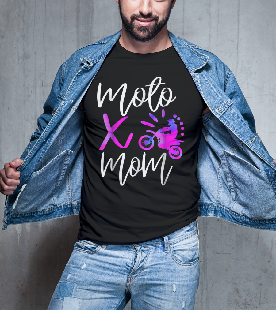 Moto X Mom Cute Motocross Dirtbike Mom T-Shirt