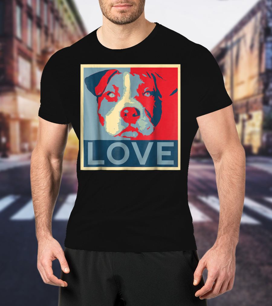 LOVE Pitbull Pit Bull Lovers T-Shirt