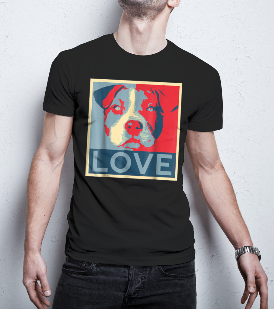 LOVE Pitbull Pit Bull Lovers T-Shirt