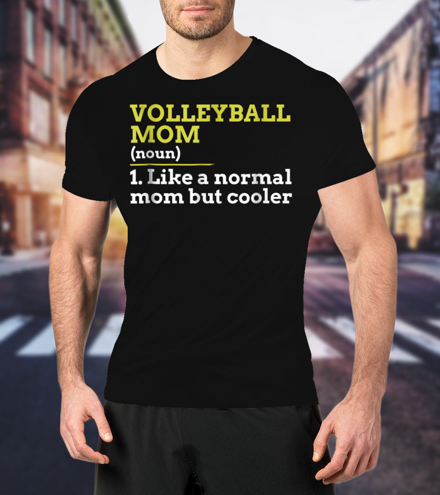 VOLLEYBALL MOM (noun) 1. Like A Normal Mom But Cooler T-Shirt