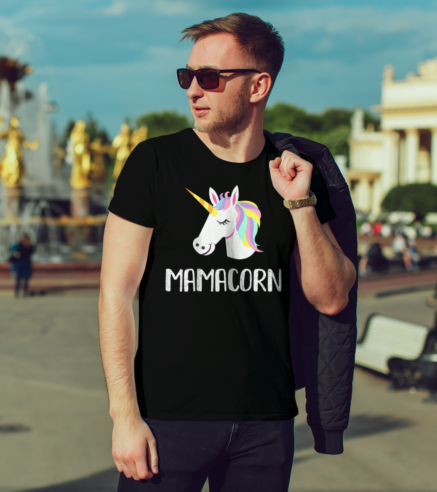 Mamacorn Unicorn Mom And Baby Mama T-Shirt