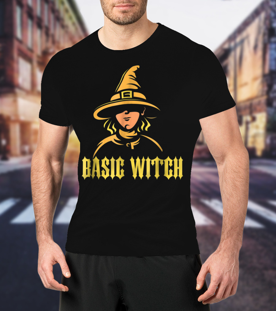 Basic Witch Hat Illustration Halloween T-Shirt