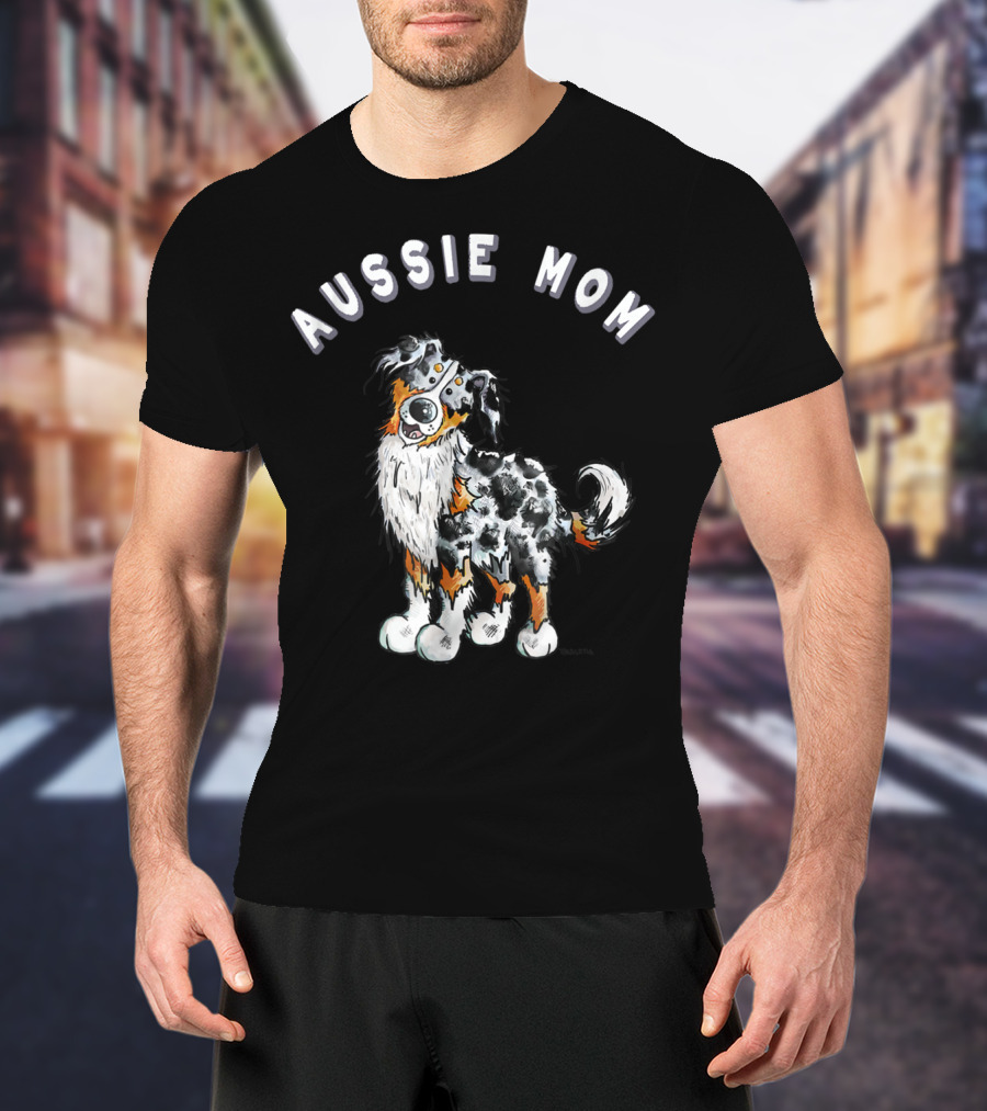 Aussie Mom Australian Shepherd T-Shirt