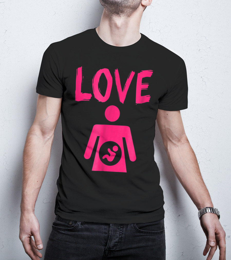 Love Mom Daughter Baby Girl T-Shirt