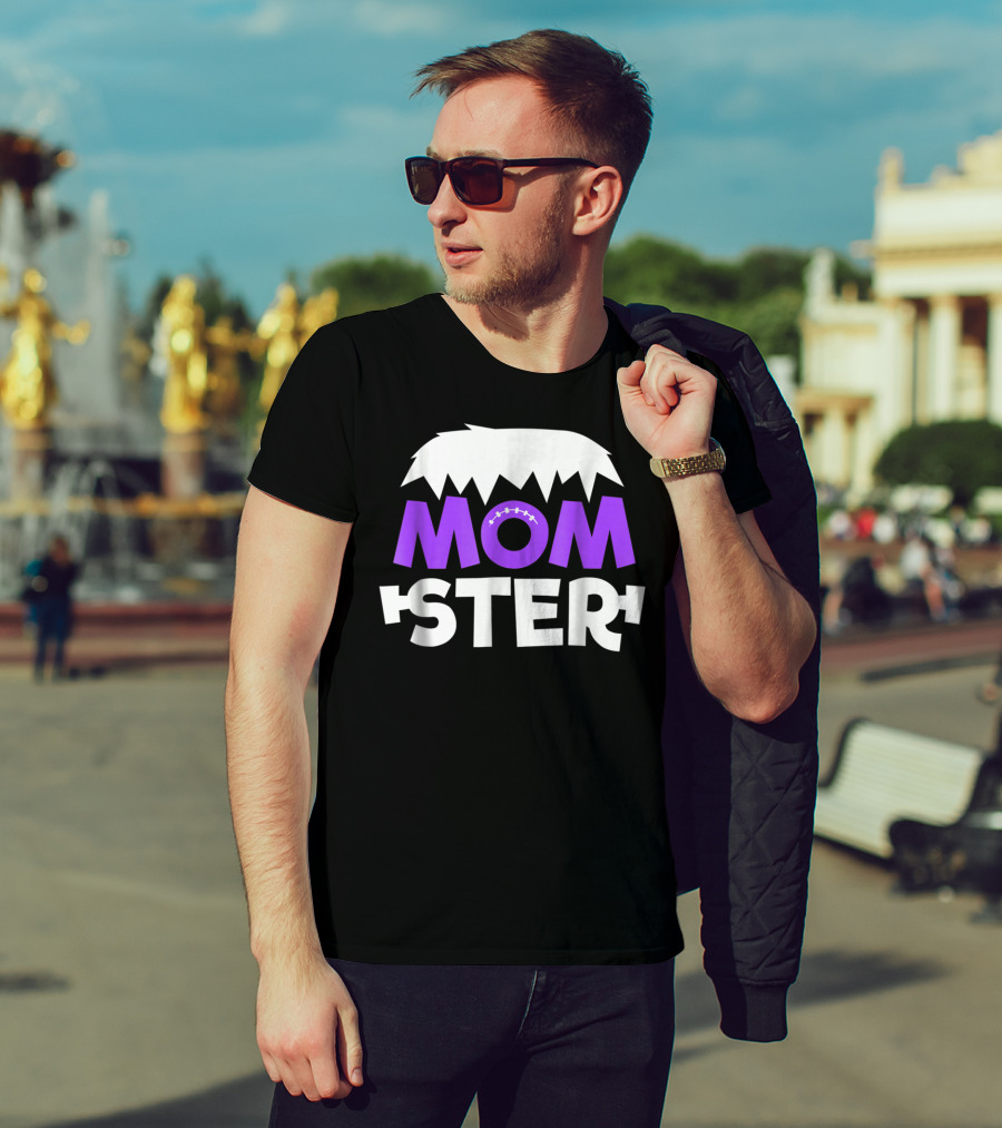 Momster Momster Funny Mom Frankenstein Hair And Stitches T-Shirt