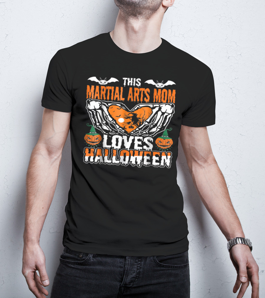 This Martial Arts Mom Loves Halloween T-Shirt