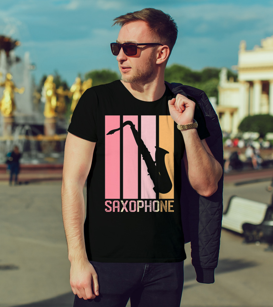 Saxophone Band Mom Marching Band School Music T-Shirt