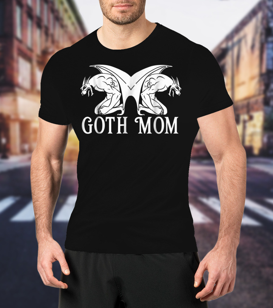 Goth Mom Gargoyle Embrace T-Shirt