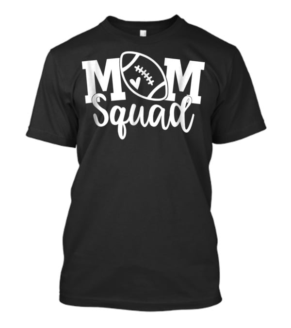 MOM Squad Football Heart Play T-Shirt
