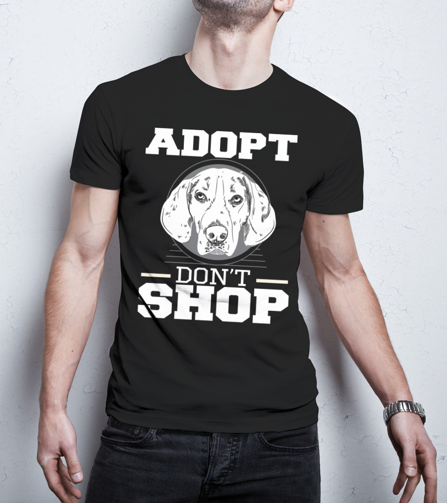 ADOPT DON'T SHOP Dog Rescue T-Shirt