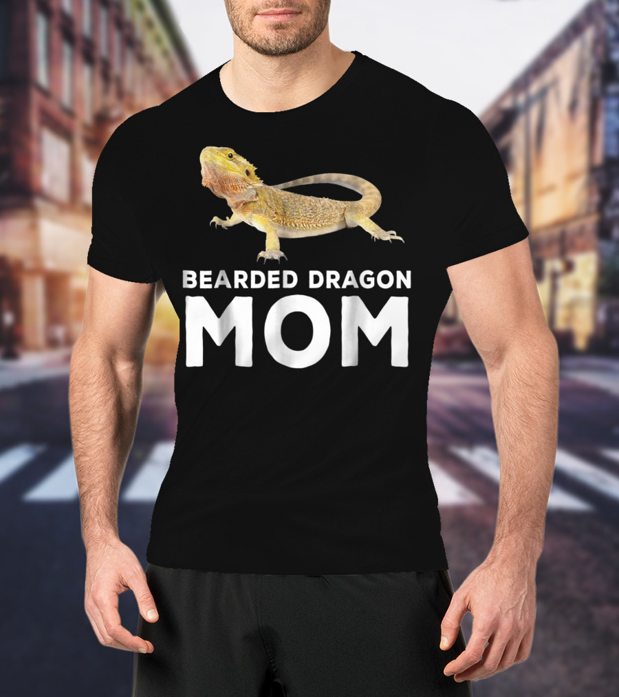 Bearded Dragon Mom Mother Pogona Reptile Enthusiast T-Shirt