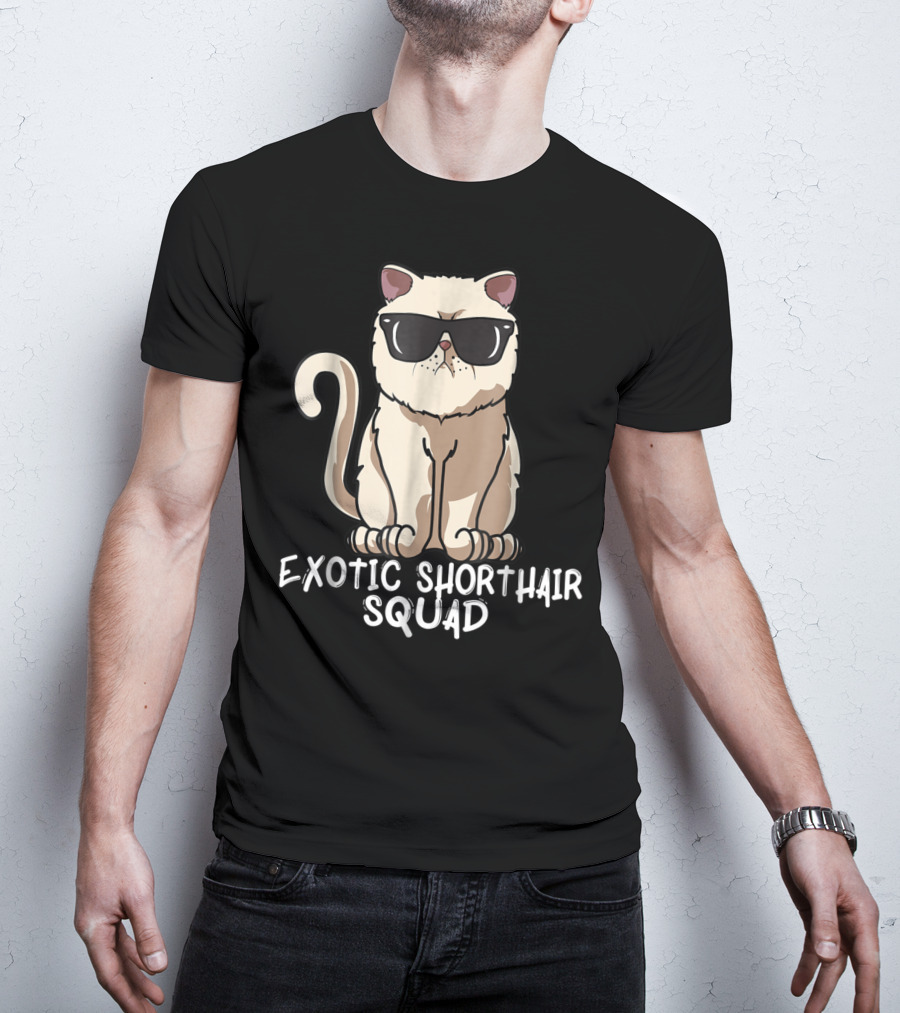 Exotic Shorthair Squad Cat Mom 90s T-Shirt
