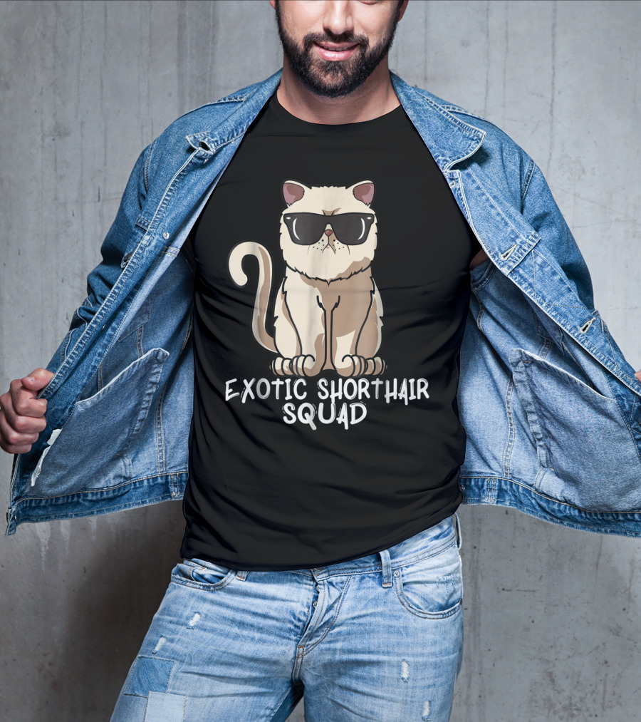 Exotic Shorthair Squad Cat Mom 90s T-Shirt