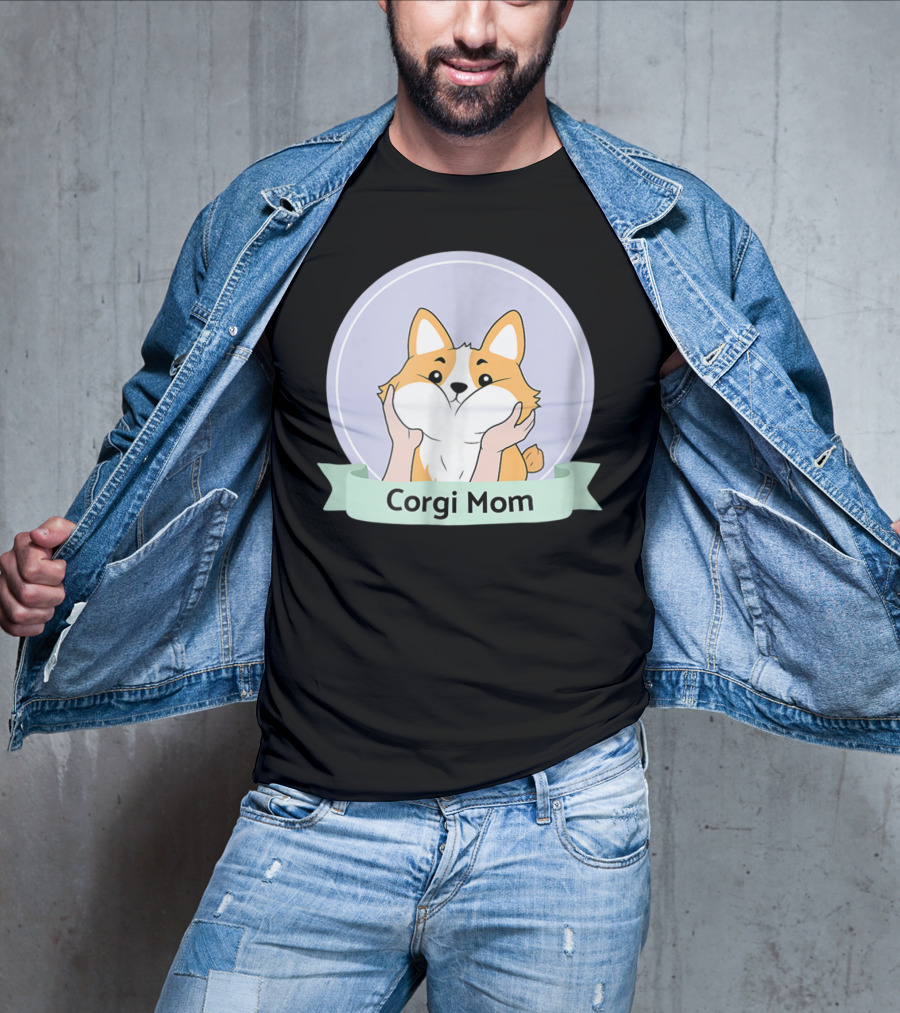 Corgi Mom For Corgi Owners And Dog Lovers T-Shirt