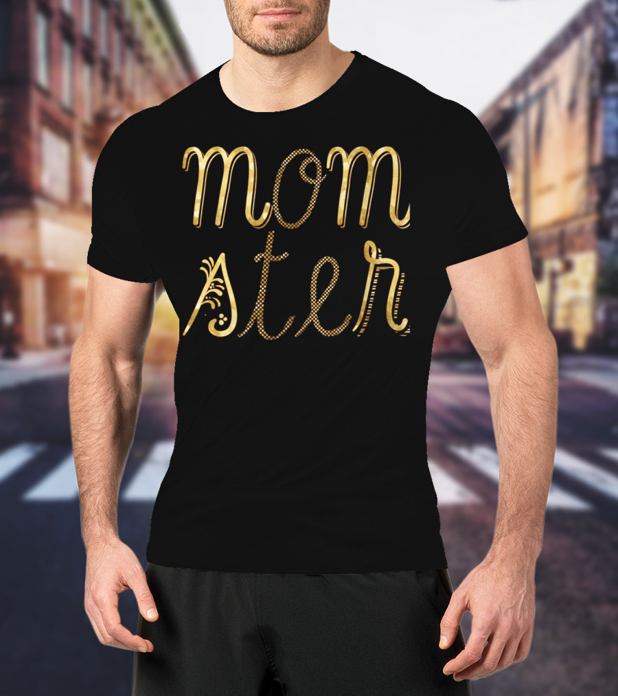 Halloween Momster Decorated Text T-Shirt
