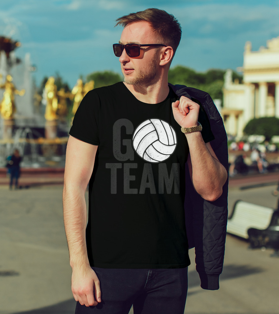Go Team Volleyball Player Team Coach Family16 Volleyball T-Shirt