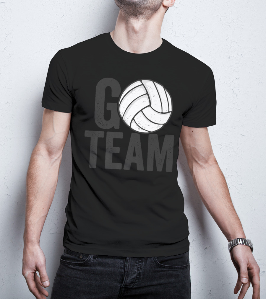Go Team Volleyball Player Team Coach Family16 Volleyball T-Shirt