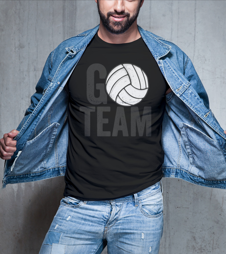 Go Team Volleyball Player Team Coach Family16 Volleyball T-Shirt