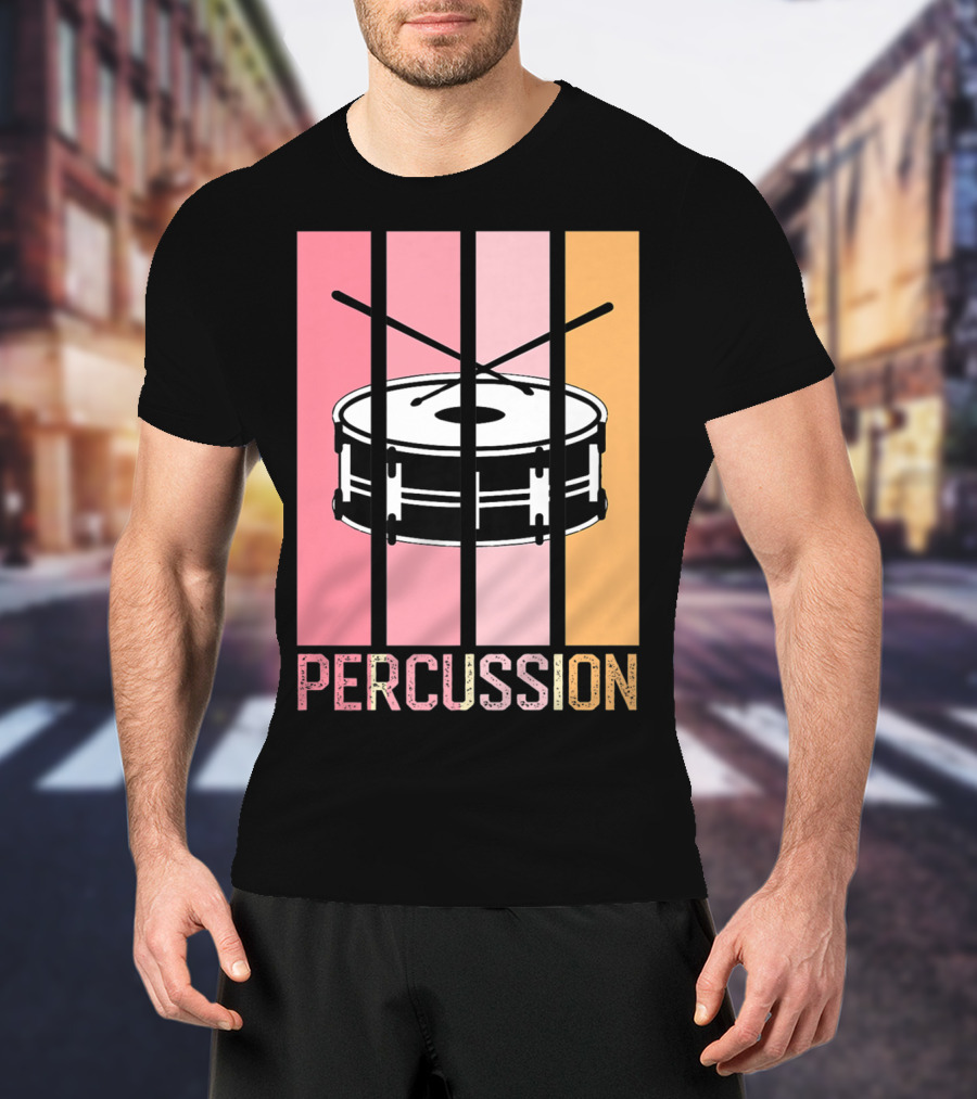 Percussion Drum Band Mom Marching Band School T-Shirt