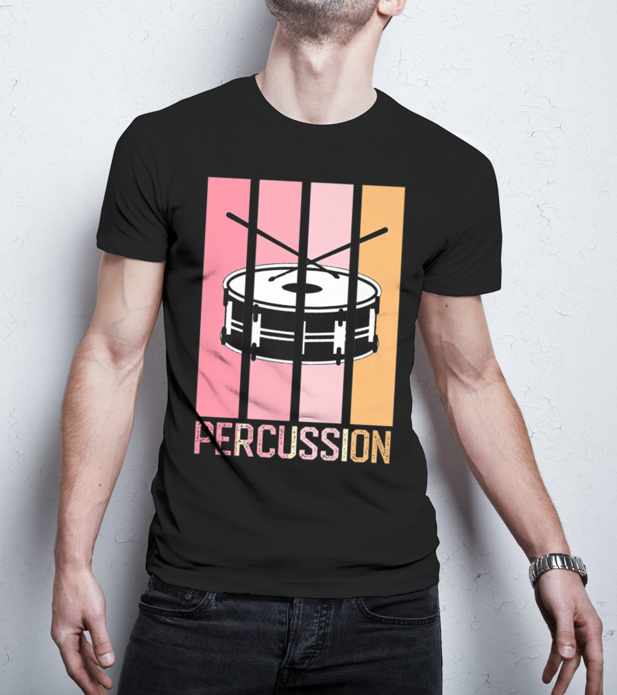 Percussion Drum Band Mom Marching Band School T-Shirt