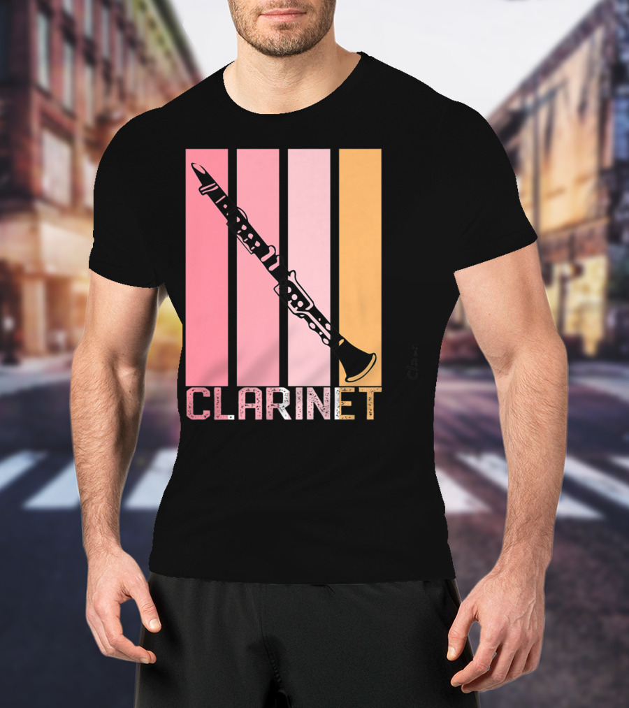 Band Mom Clarinet Marching Band School Clarinet T-Shirt