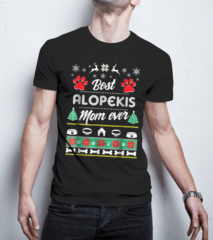 Best Alopekis Mom Ever Christmas T-Shirt