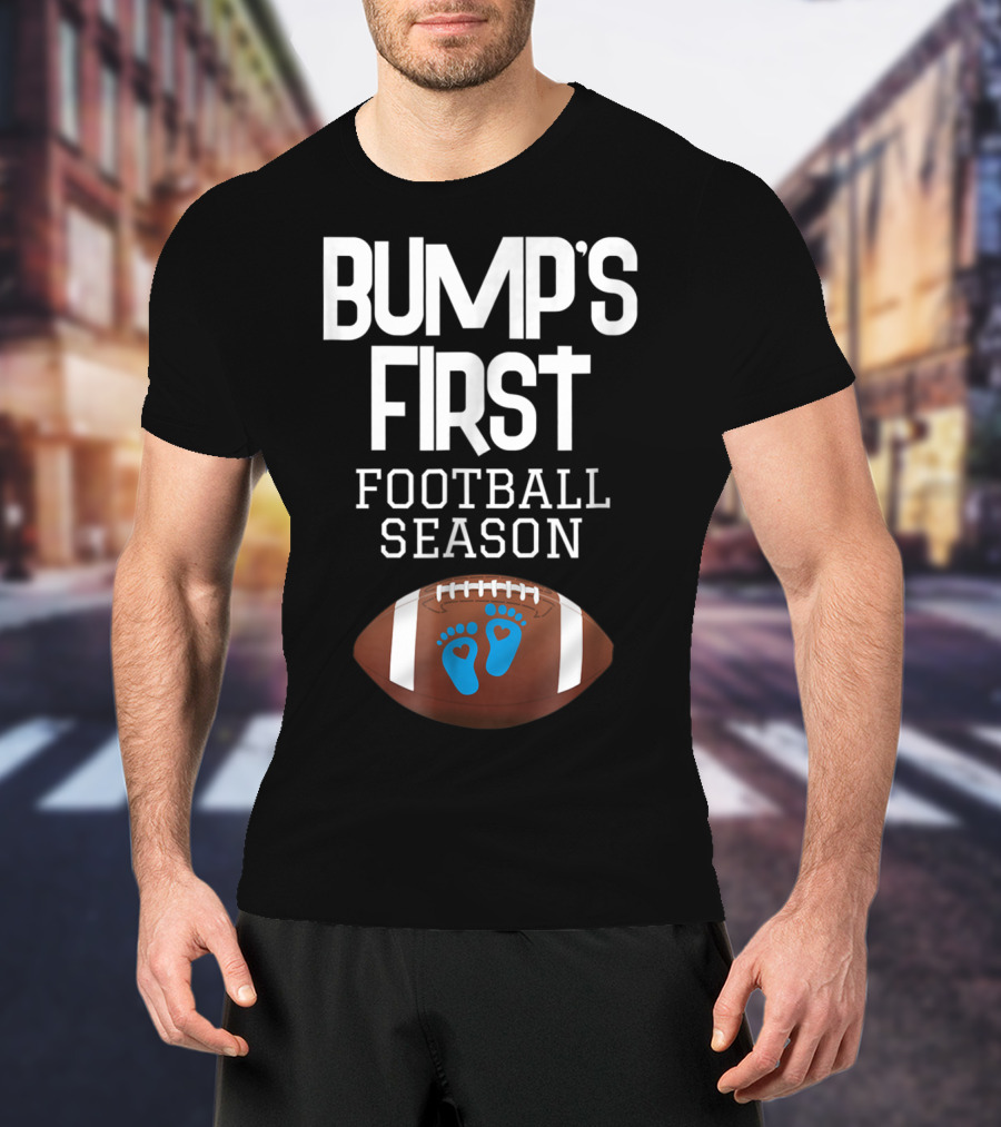 Bump's First Football Season New Mom To Be T-Shirt