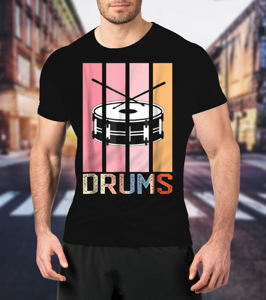 Drum Mom Marching Band High School Drums Drums95 T-Shirt