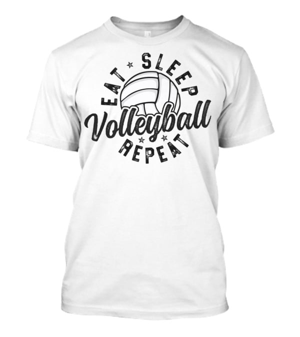 Eat Sleep Volleyball Repeat Team Player Mom Dad99 T-Shirt