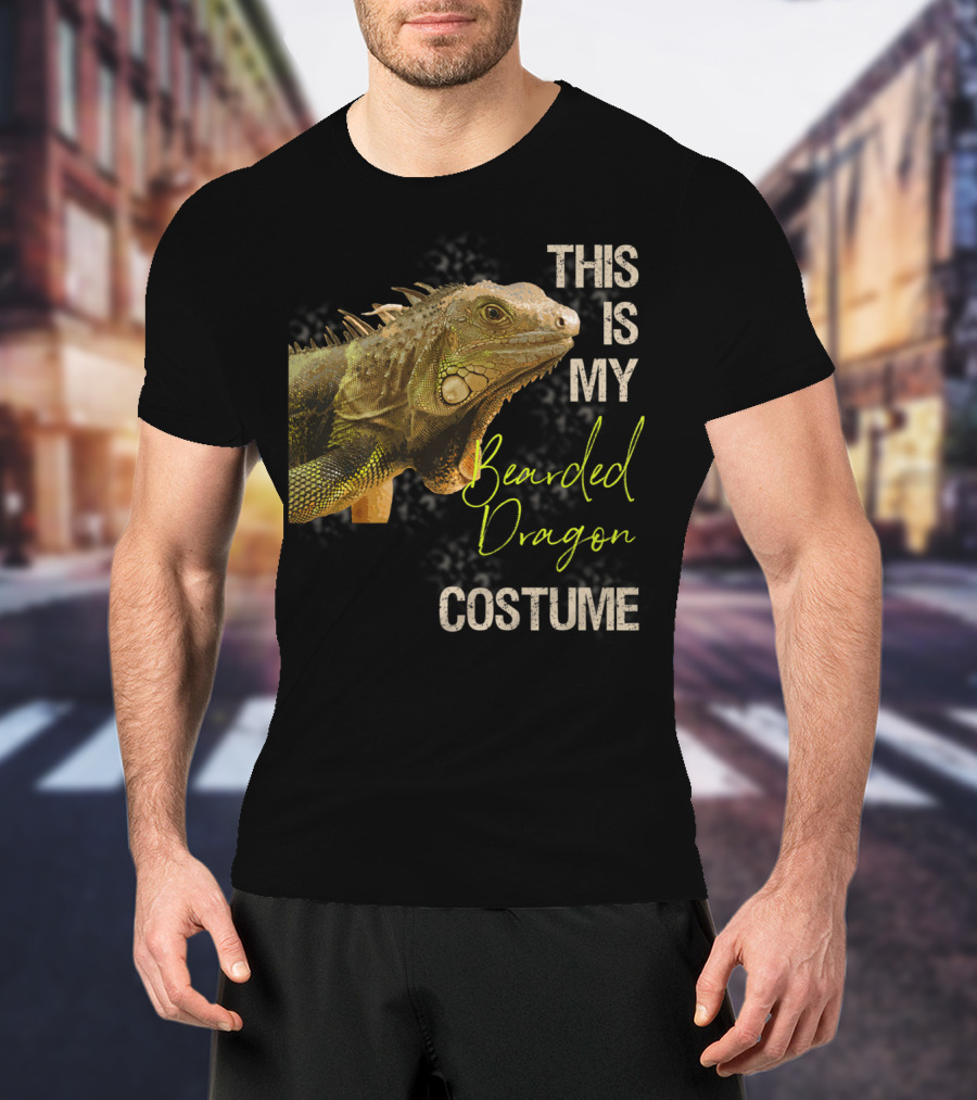 This Is My Bearded Dragon Costume Funny Bearded Dragon Costume Art Apparel Clothes38 T-Shirt