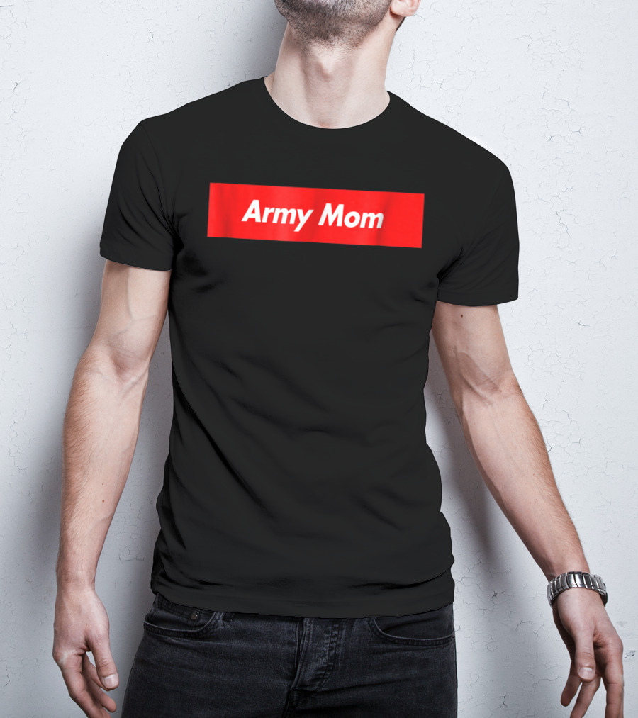 Army Mom Red Box T-Shirt