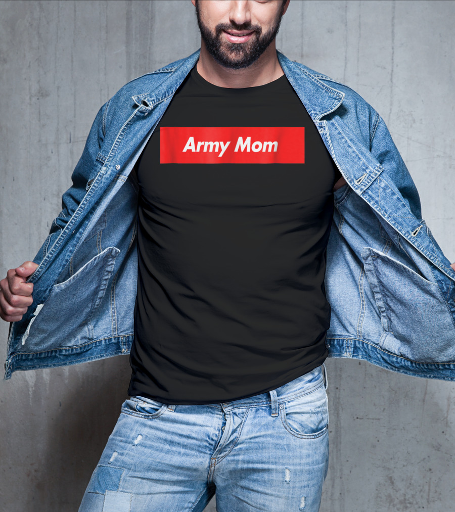 Army Mom Red Box T-Shirt